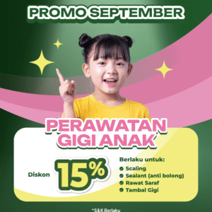 Promo Perawatan Gigi Anak Diskon 15%