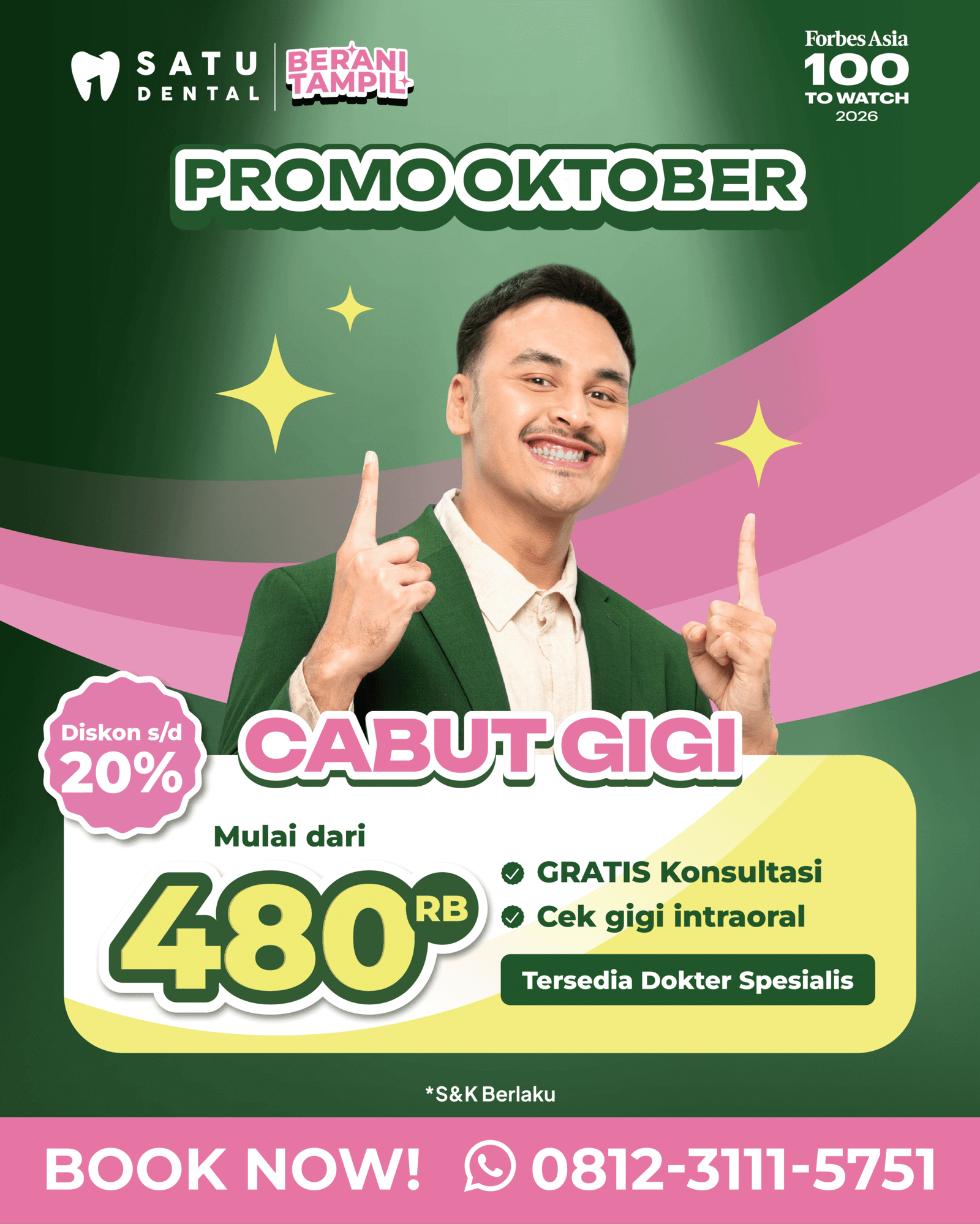 Promo Cabut Gigi Mulai dari 480rb