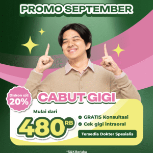 Promo Cabut Gigi Mulai dari 480rb