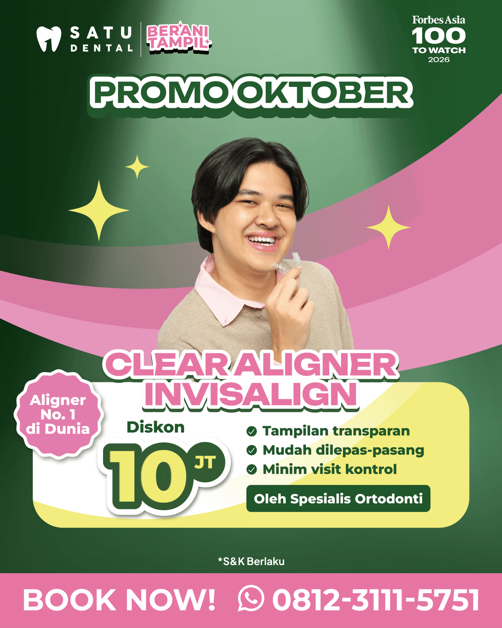 Promo Clear Aligner Invisalign Diskon 10JT