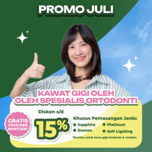 Promo Kawat Gigi Spesialis Ortodonti Diskon s/d 15%