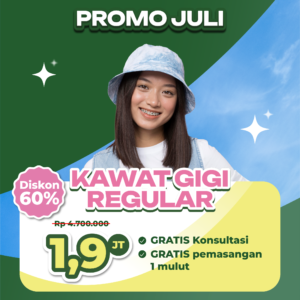 Promo Kawat Gigi Reguler Cuma 1,9jt