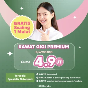 Promo Kawat Gigi Premium Cuma 4,9jt