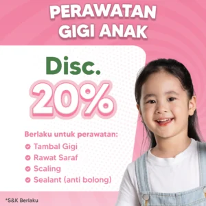 Promo Perawatan Gigi Anak 20%