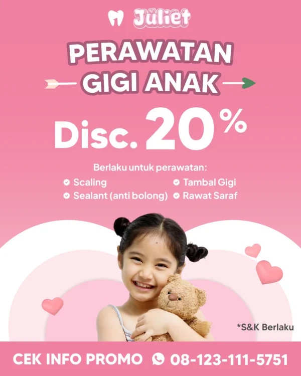 Promo Perawatan Gigi Anak 20%