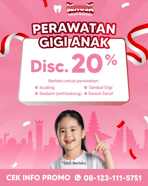 Promo Perawatan Gigi Anak 20%