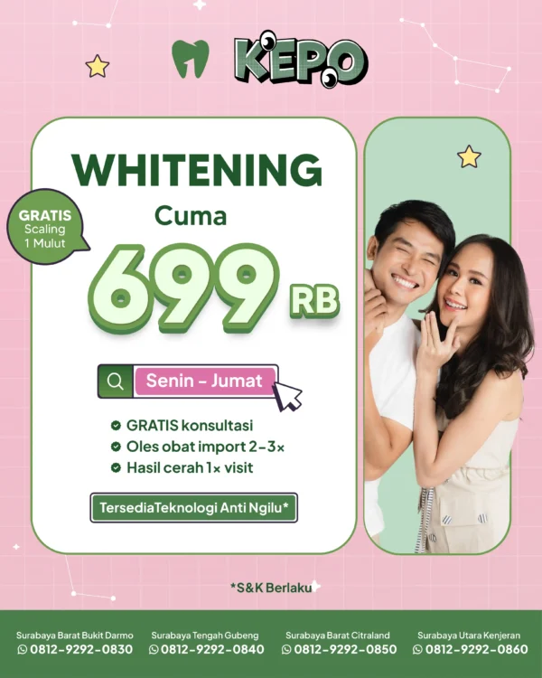 Promo Whitening 699rb Surabaya