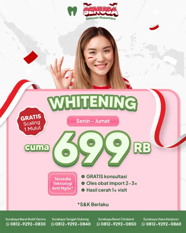 Promo Whitening 699rb Surabaya