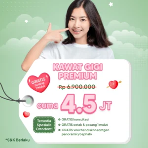 Promo Kawat Gigi Premium 4,5 Jt Surabaya