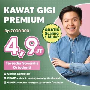 Promo Kawat Gigi Premium Cuma 4,9jt Surabaya
