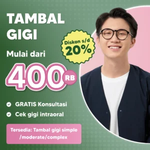 Promo Tambal Gigi Mulai dari 400rb Surabaya
