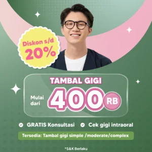Promo Tambal Gigi Mulai dari 400rb Surabaya