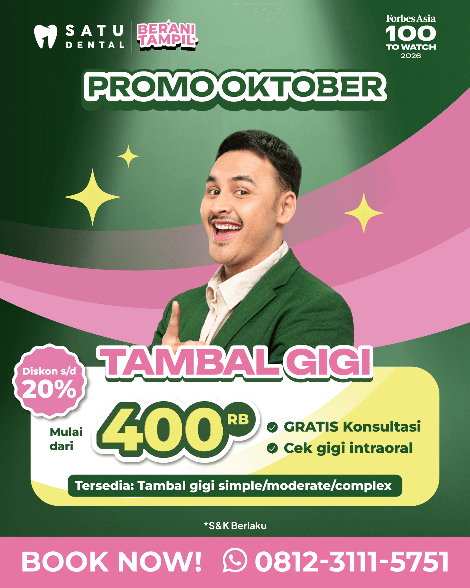 Promo Tambal Gigi Mulai dari 400RB
