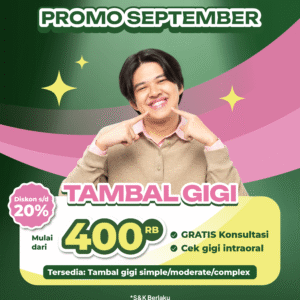 Promo Tambal Gigi Mulai dari 400rb
