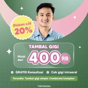 Promo Tambal Gigi Mulai dari 400rb