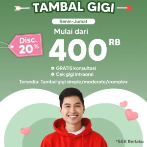 Promo Tambal Gigi s/d 20%