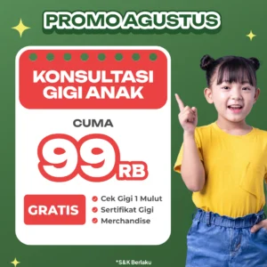 Promo Konsultasi Gigi Anak Cuma 99rb