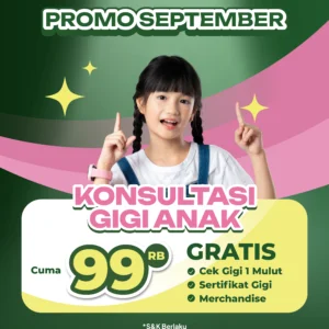 Promo Konsultasi Gigi Anak Cuma 99rb Surabaya