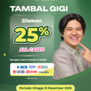 Tambal Gigi Diskon 25%