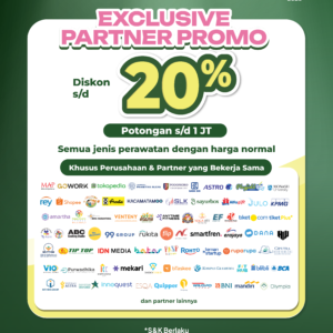 Diskon 20% for Exclusive Partner
