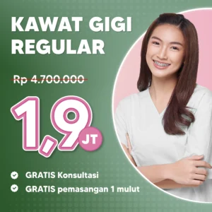 Promo Kawat Gigi Reguler Cuma 1,9jt Surabaya