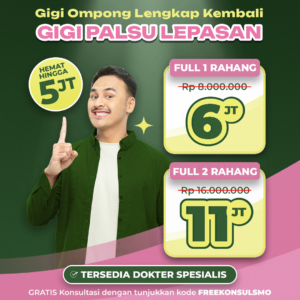 Promo Gigi Palsu Lepasan Hemat Hingga 5jt
