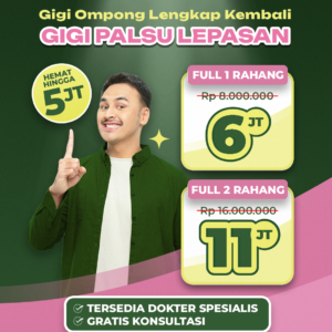 Promo Gigi Palsu Lepasan Hemat Hingga 5jt