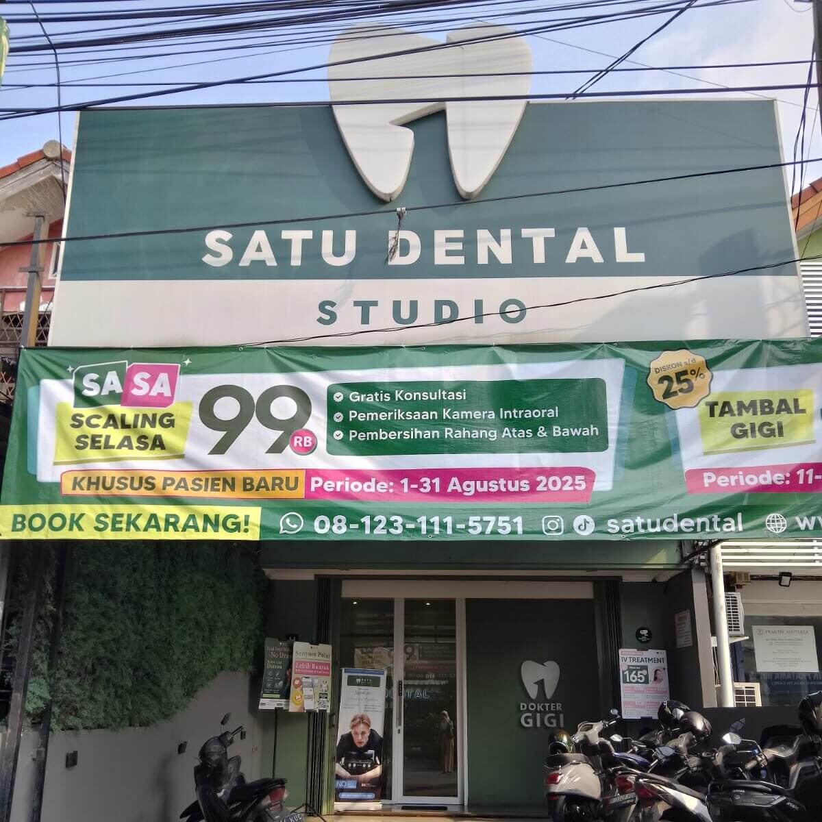 Klinik gigi SATU Dental Harapan Indah Bekasi